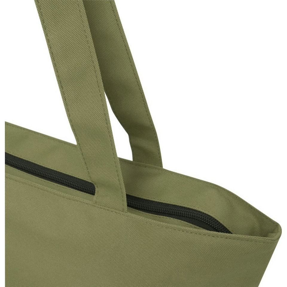 image 1 of Panama Recycled Zipped 20L Tote Bag - Olive - One Size | Green