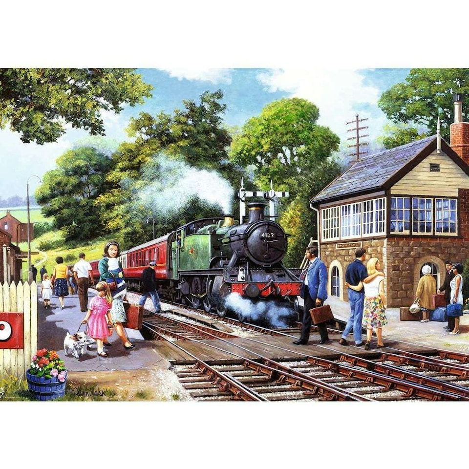 image 1 of Ravensburger A Country Station 1000 Piece Jigsaw Puzzle