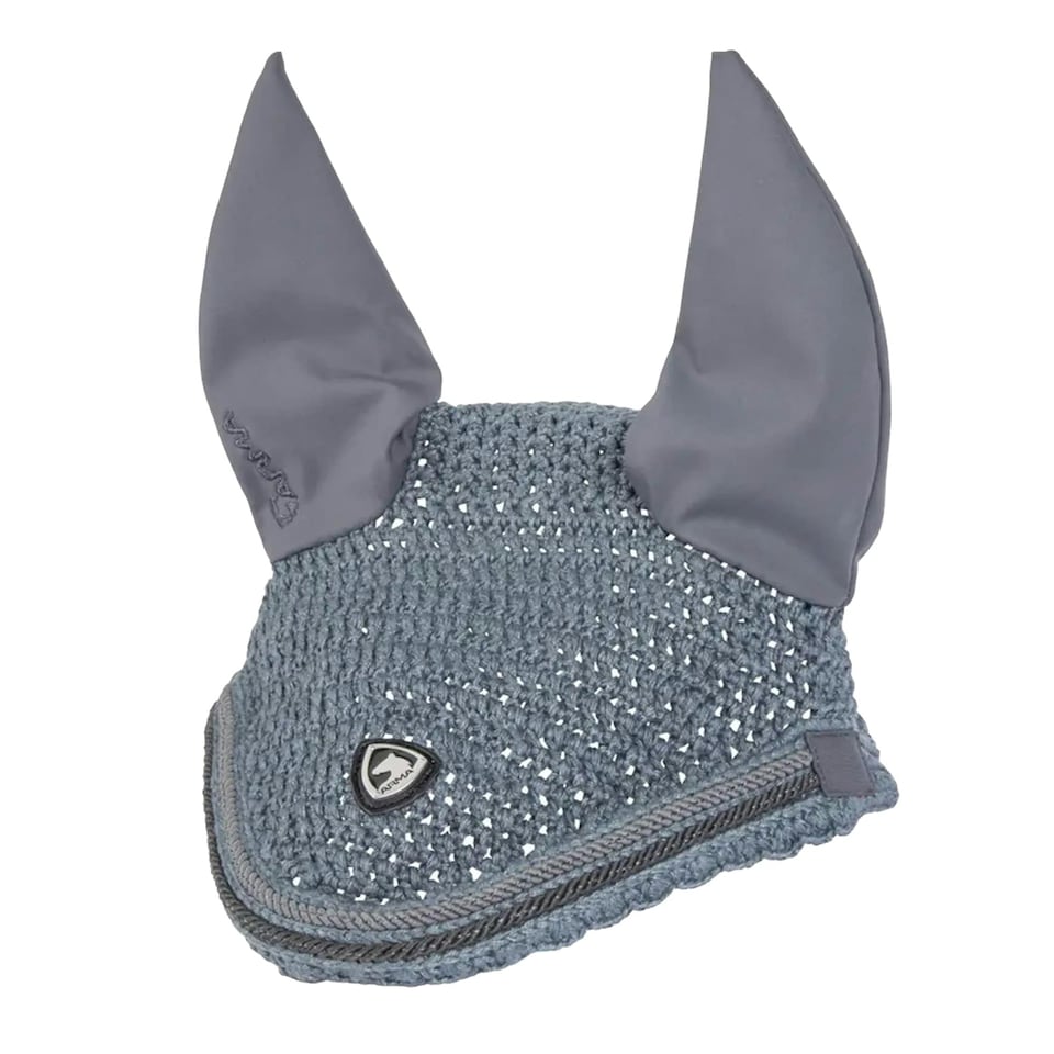 image 1 of ARMA Badge Horse Ear Bonnet - Grey - Cob
