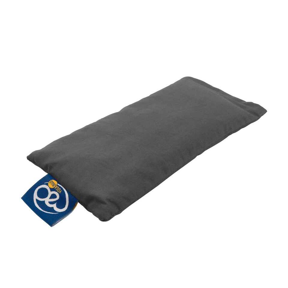 image 1 of Fitness Mad Organic Cotton Eye Pillow — Grey, Lavender & Linseed, Removable Washable Cover | Grey | Grey | One Size