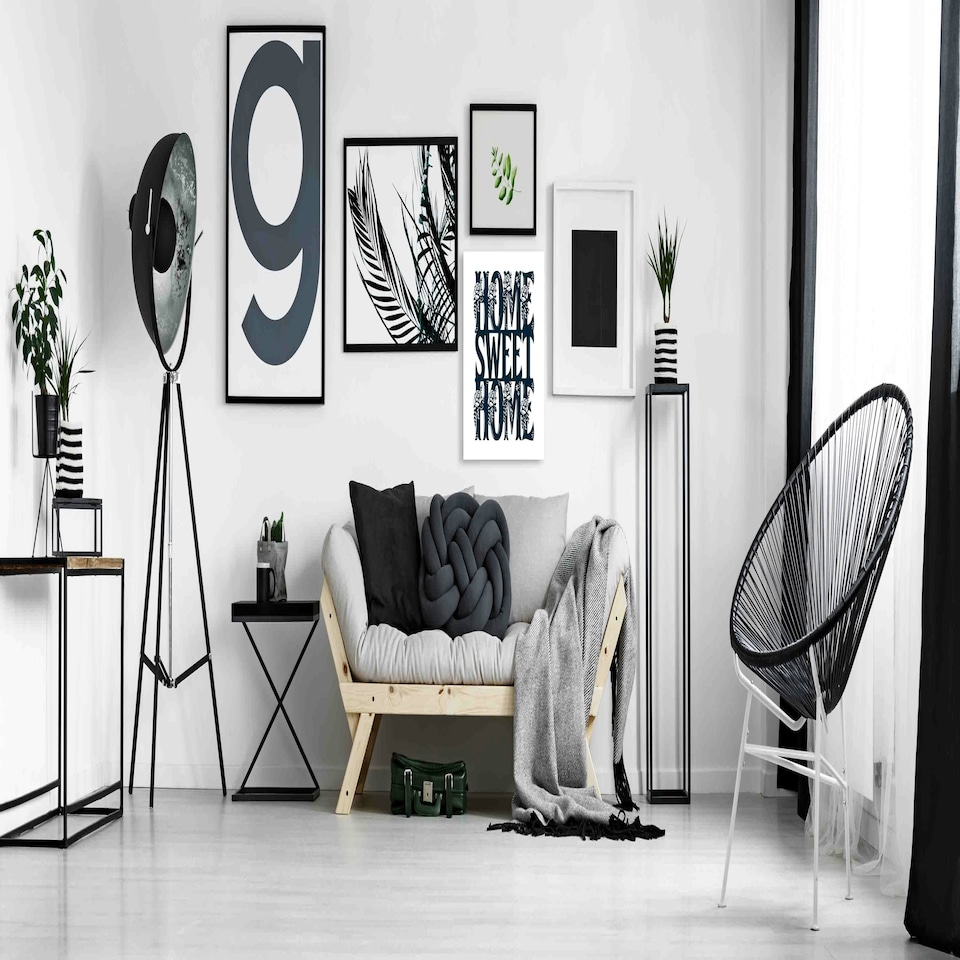 image 1 of Home Sweet Home (Canvas Print) 101 x 101 x 4cm