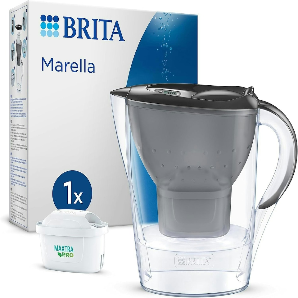 image 1 of BRITA Marella Water Filter Jug Graphite (2.4L) incl. 1x MAXTRA PRO Pure Performance Cartridge