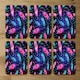 image 4 of Painted bird feathers (Coaster)