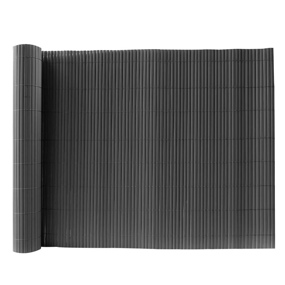 image 1 of Living and Home PVC Privacy Fence, Sunblock Screen Panels for Balcony Garden,2 x 3m | Grey | Dark Grey | 2m x 3m