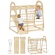 image 2 of AIYAPLAY 6 in 1 Kids Climbing Frame with Slide, Monkey Bars, Ladder