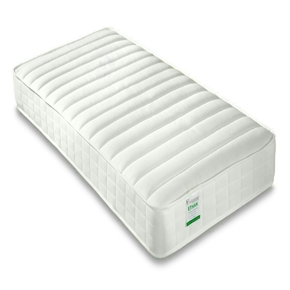 image 1 of Oliver Grey and White Storage Bunk Bed With Ethan Spring Mattresses