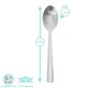 image 3 of Argon Tableware Tondo Stainless Steel Teaspoons - 14cm - Pack of 6