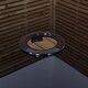 image 4 of Outdoor 6 Person Rectangular Glass Top Garden Dining Table Benches & Chairs With Beige Banana Parasol and Base