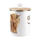 image 6 of Highland Cow Compost Caddy - Metal 2L Decorative Kitchen Food Waste Bin