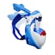 image 1 of SwimTech Childrens/Kids Full Face Snorkel - Blue/White - XS