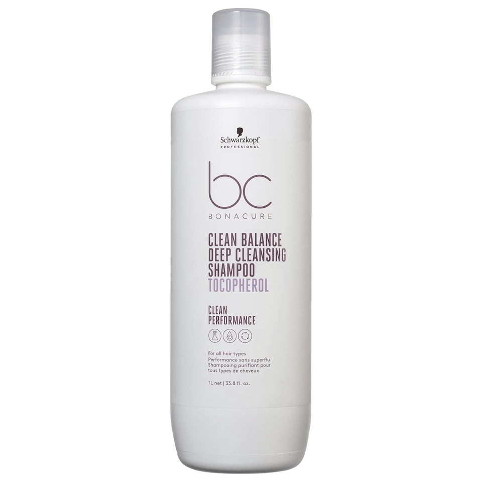 image 1 of Schwarzkopf BC Bonacure Tocopherol Clean Balance Deep Cleansing Shampoo 1000ml