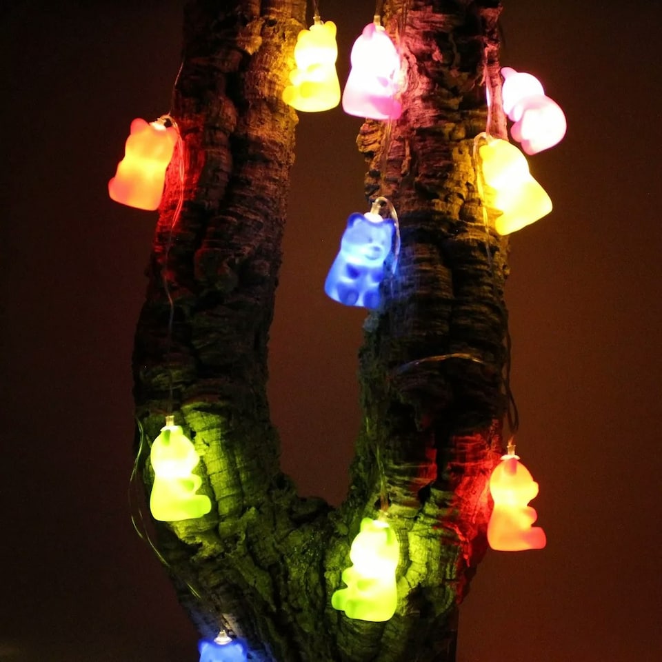 image 1 of Jelly Bear String Lights Multi