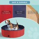 image 8 of PawHut Pet Swimming Bath Portable Cat Dog Foldable Puppy Bathtub