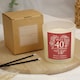 image 5 of Personalised 40th Ruby Wedding Anniversary Candle Jar Clear | One Size
