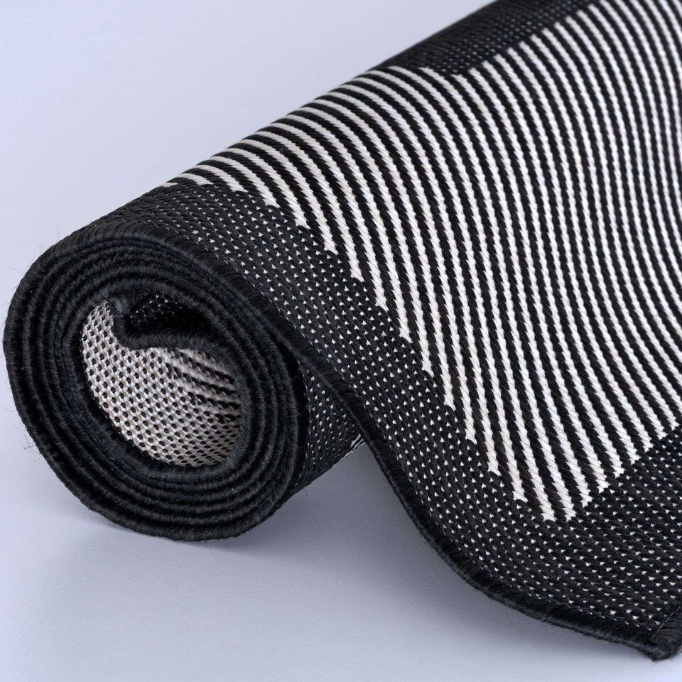 image 1 of The Rugs Outdoor Indoor Bordered Garden Patio Rug Weather Resistant | 200