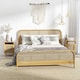 image 2 of HOMCOM Nightstand, Rattan Bedside Table, Sofa Side Table