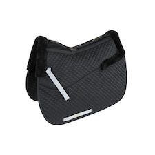 Performance Half Lined Horse Saddlecloth - Black - 15in - 16.5in