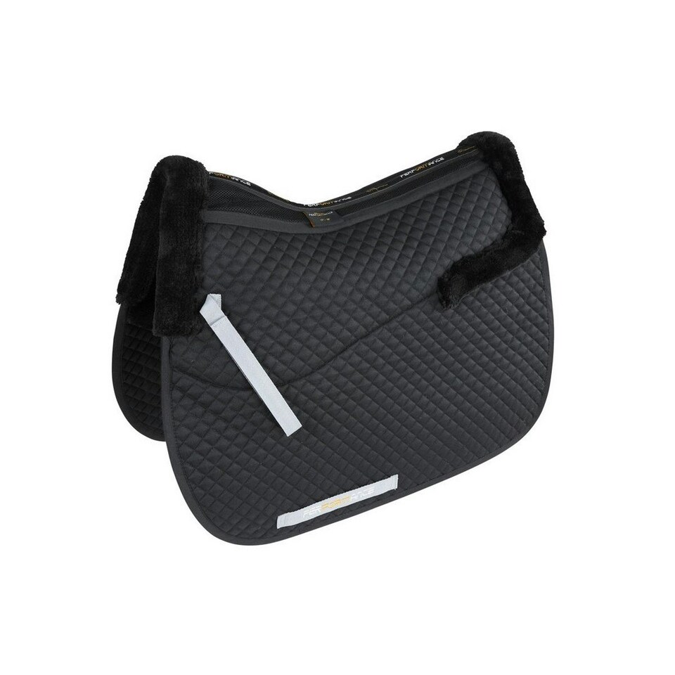 Performance Half Lined Horse Saddlecloth - Black - 15in - 16.5in