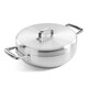 image 6 of Samuel Groves Urban 28cm Stainless Steel Triply Chefs Pan with Domed Lid