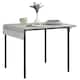 image 2 of HOMCOM Folding Dining Table, Extendable Kitchen Table for Small Space, Drop Leaf Table for 2-4 People, Grey