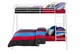 image 4 of Bunk Bed Metal White, Single/Double