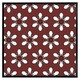 image 2 of Modern decorative floral pattern (Picutre Frame) Brown | XL