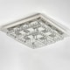 image 2 of Living and Home Square Large-size Glamourous Crystal LED Ceiling Light, 70cm W x 70cm Dx 18cmH
