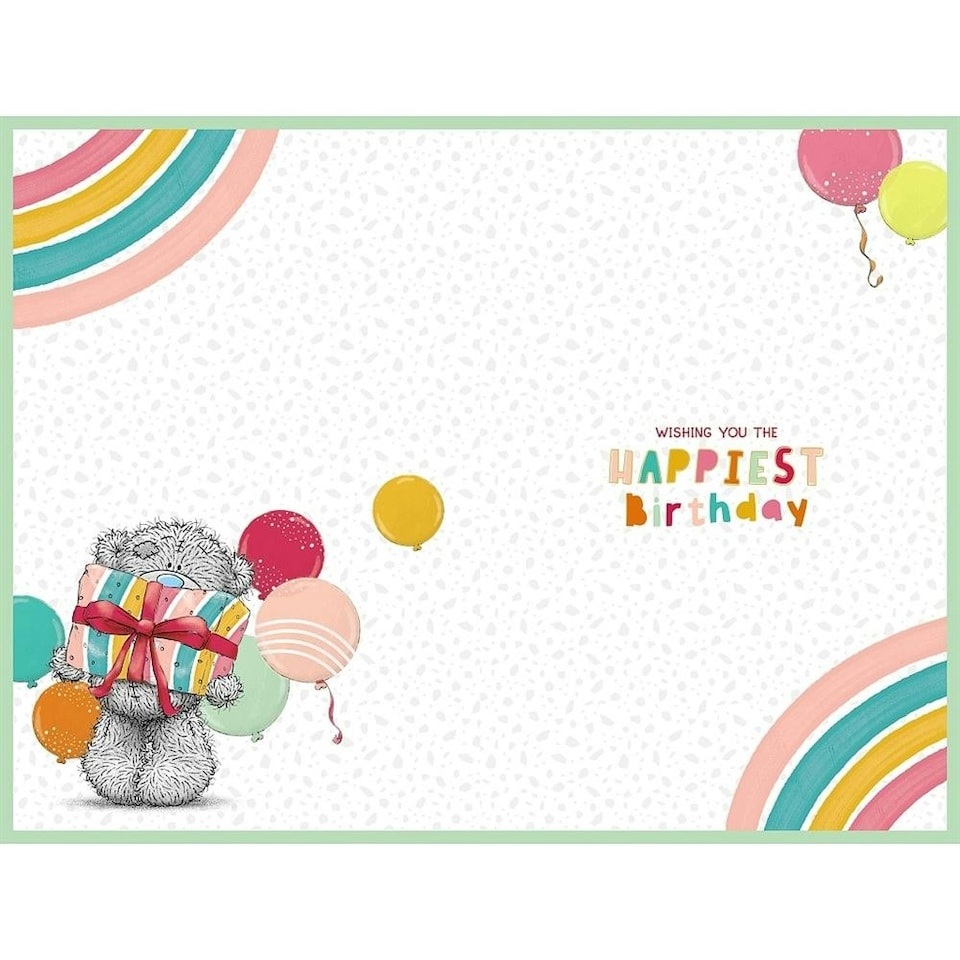 image 1 of Bear Peeking through Number Age 8 Birthday Card