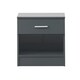 image 1 of Rio Costa Bedside with 1 Drawer Grey