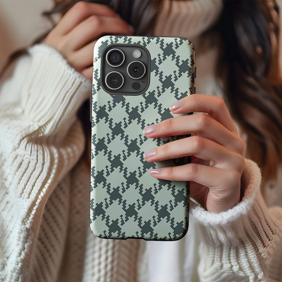 image 1 of Green Check Phone Case | Green | iPhone 14 Pro Max
Tough | iPhone 14 Pro Max
Tough