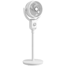 HOMCOM Pedestal Fan, Air Circulation Fan with Oscillating, Tilt, for Home | White | White | 31L x 31W x 92H cm