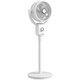 image 1 of HOMCOM Pedestal Fan, Air Circulation Fan with Oscillating, Tilt, for Home | White | White | 31L x 31W x 92H cm