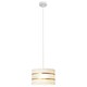 image 5 of Helen Cylindrical Pendant Ceiling Light White, Gold 25cm