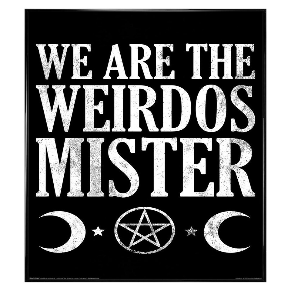 image 1 of Black Gloss Framed We Are The Weirdos Mister Maxi Poster