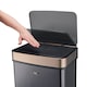 image 5 of Cooks Professional Recycling Sensor Bin 75L with Dual Compartments & Food Caddy | Black | Black & Copper