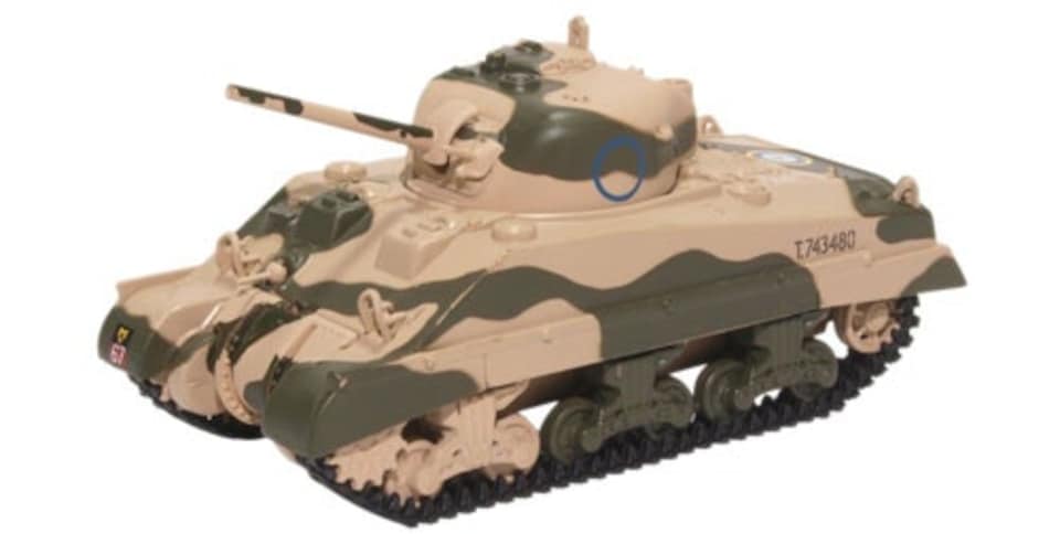 Oxford Diecast Sherman Tank MkIII 10th Armoured Division 1942