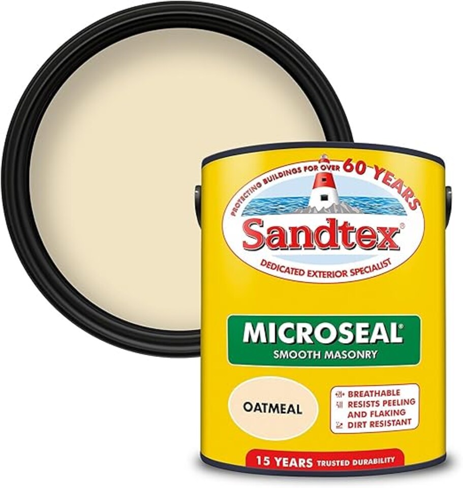 image 1 of Sandtex Masonry Paint Tester Pot - Light Cream - 150ml