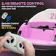 image 5 of AIYAPLAY 360° Rotation 12V Kids Bumper Car w/ Remote Control, Pink