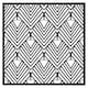 image 1 of Black geometric decoration (Picture Frame) Black | XS