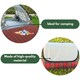 image 4 of Marco Paul Red Chequered Picnic Blanket 170cm Red