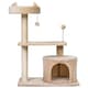 image 1 of PawHut 81cm Cat Tree Climbing Tower for Indoor with Scratching Post Beige