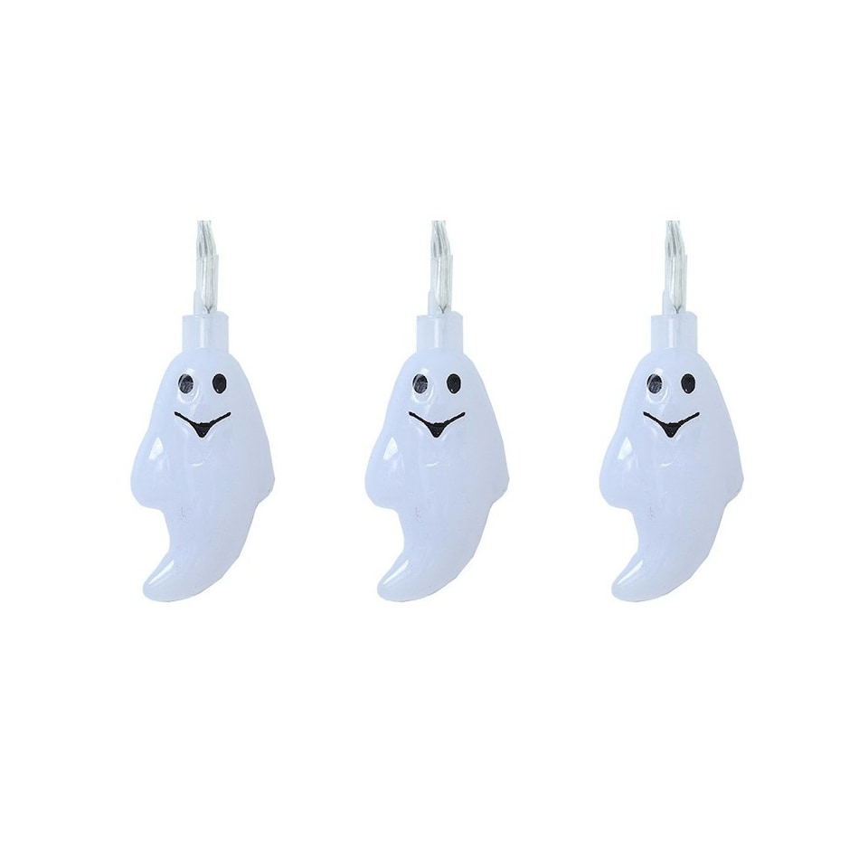 image 1 of Living and Home Halloween 20 LED Ghost String Lights for Decoration