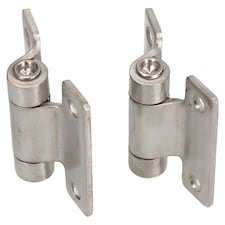 Stainless Steel Hinge Heavy Duty 58x59mm Industrial Door Hatch Locker 2PK Silver