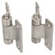 image 1 of Stainless Steel Hinge Heavy Duty 58x59mm Industrial Door Hatch Locker 2PK Silver