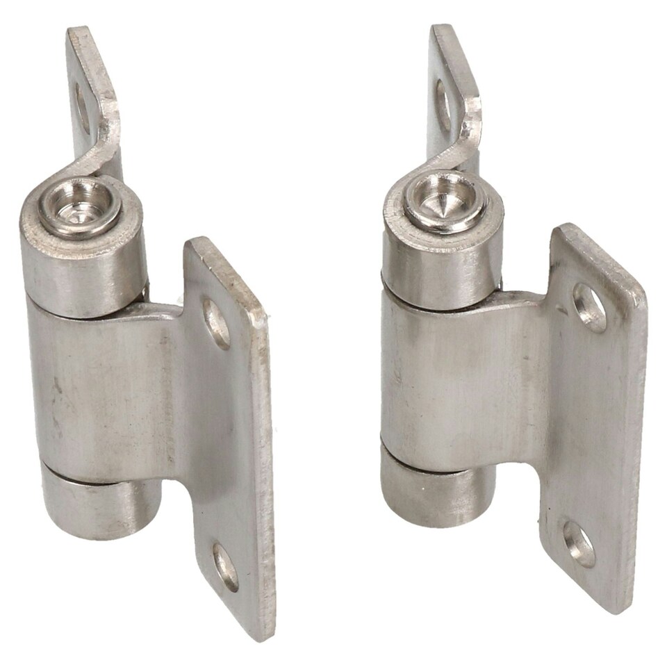 image 1 of Stainless Steel Hinge Heavy Duty 58x59mm Industrial Door Hatch Locker 2PK Silver
