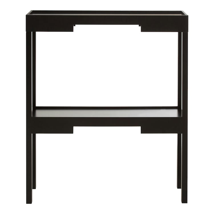 Interiors By Premier Two Tiered Design Console Table, Console Table With Storage Shelf, Durable And Versatile Hallway Table Black