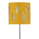 image 2 of Chrome Stick Table Lamp with Ochre Cut Out Shade | Chrome | Yellow | Medium | 1