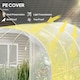 image 3 of Outsunny 3 x 2 x 2m Polytunnel Greenhouse with Door, Galvanised Steel Frame