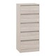 image 1 of Malvern 5 Drawer Narrow Chest - L40 x W48 x H114 cm - Urban Snow