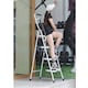 image 5 of Gr8 Home 4 Step Ladder Folding Stool Non Slip Tread Steel Foldable Home DIY With Handrail